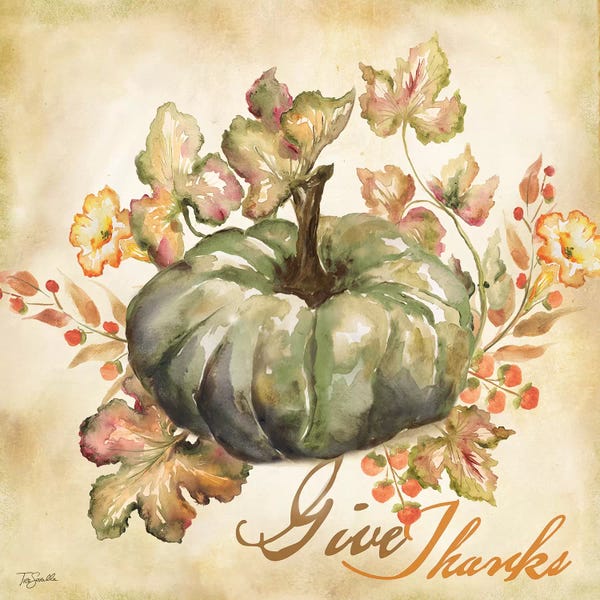 Gratitude: Watercolor Harvest I  by Tre Sorelle Studios