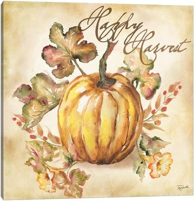 Watercolor Harvest II  Canvas Art Print - Thanksgiving Art