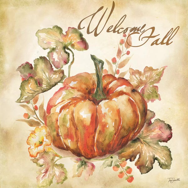 Roaring Brook Art: Watercolor Harvest IV  by Tre Sorelle Studios