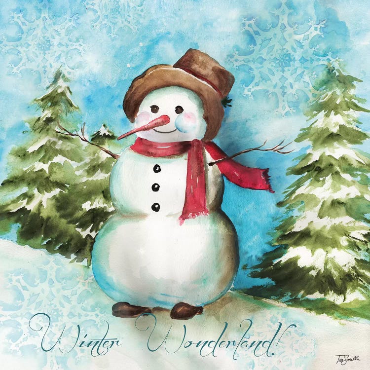 Watercolor Snowmen II by Tre Sorelle Studios wall art