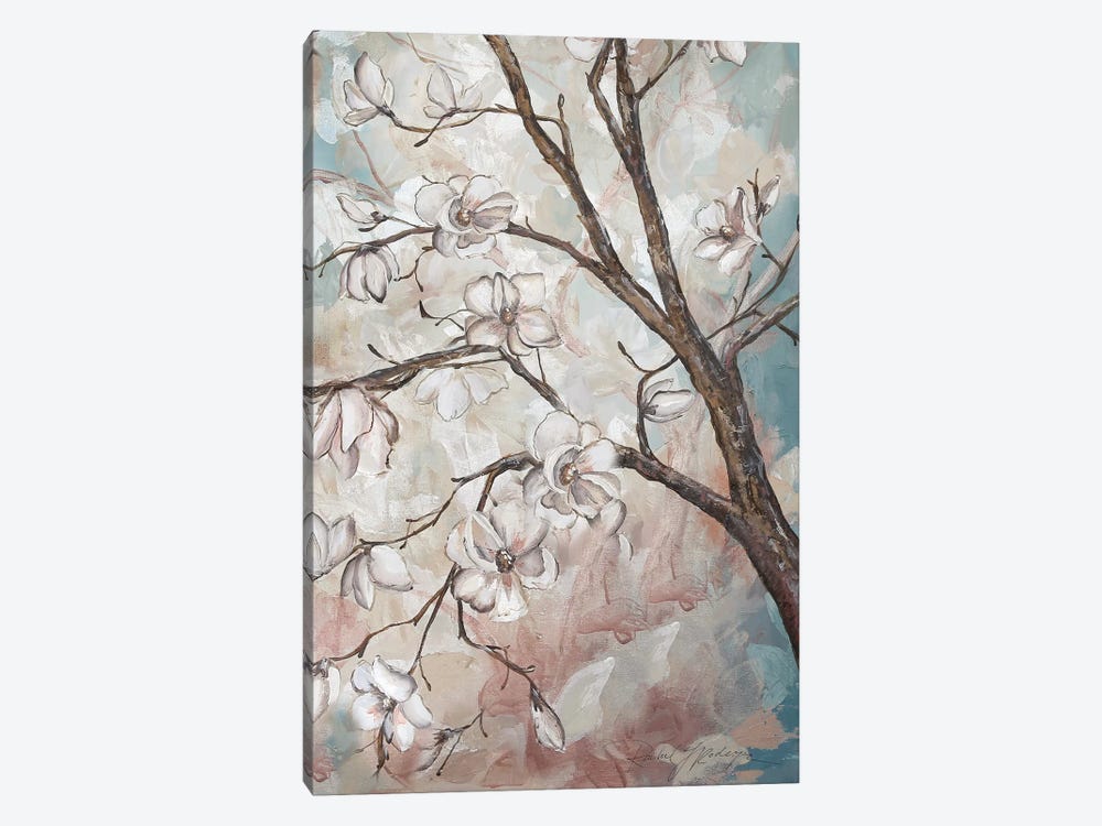 Magnolia Branches On Blue III by Tre Sorelle Studios 1-piece Canvas Wall Art