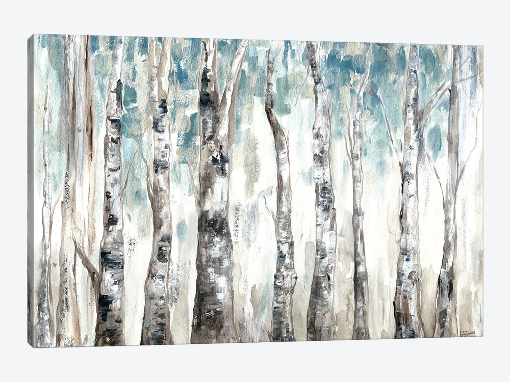Winter Aspen Trunks Blue by Tre Sorelle Studios 1-piece Canvas Art