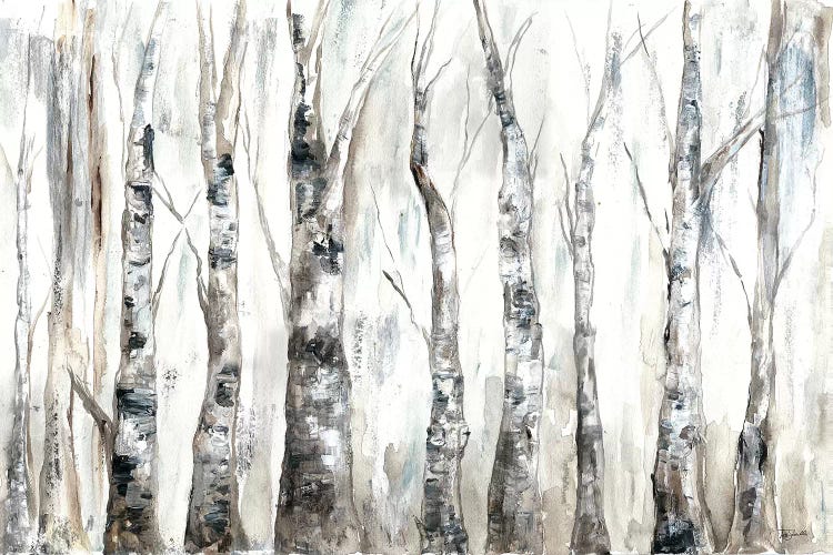 Winter Aspen Trunks Neutral by Tre Sorelle Studios wall art