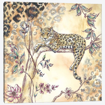 Leopard on neutral I Canvas Print #TSS170} by Tre Sorelle Studios Canvas Print