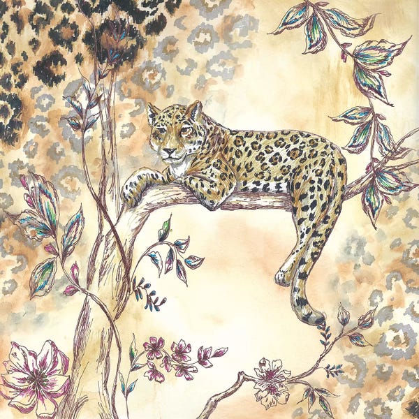 Tre Sorelle Studios: Leopard on neutral I by Tre Sorelle Studios