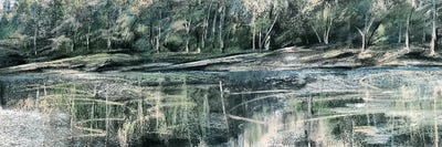 Pastel Landscape Study by Tre Sorelle Studios framed canvas print