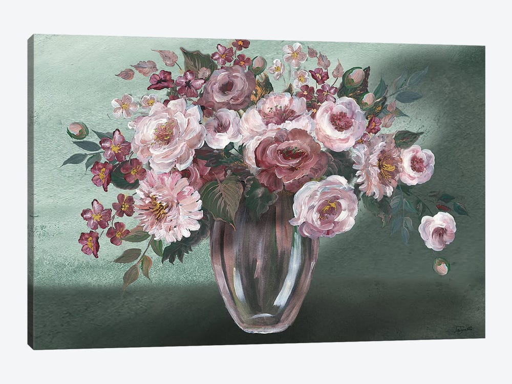 Romantic Moody Florals Landscape by Tre Sorelle Studios 1-piece Canvas Print
