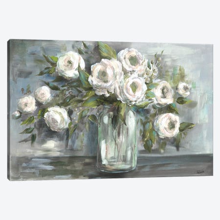 Soft Blooms Still Life Canvas Print #TSS178} by Tre Sorelle Studios Art Print
