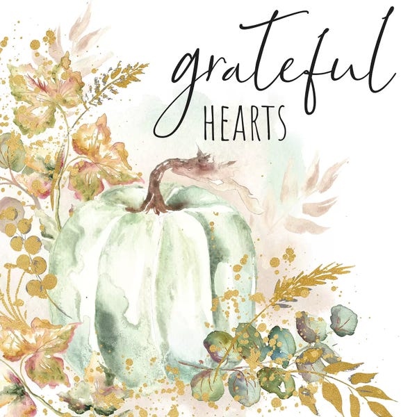 Roaring Brook Art: Ghost Pumpkin Harvest Sentiment I by Tre Sorelle Studios