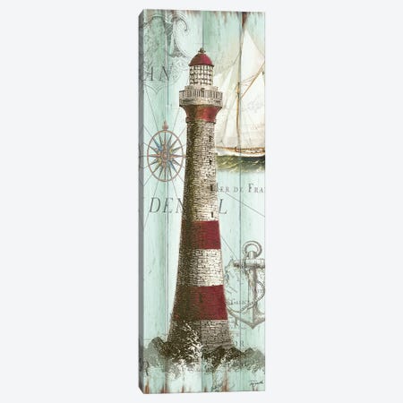 Antique La Mer Lighthouse Panel I Canvas Print #TSS193} by Tre Sorelle Studios Art Print