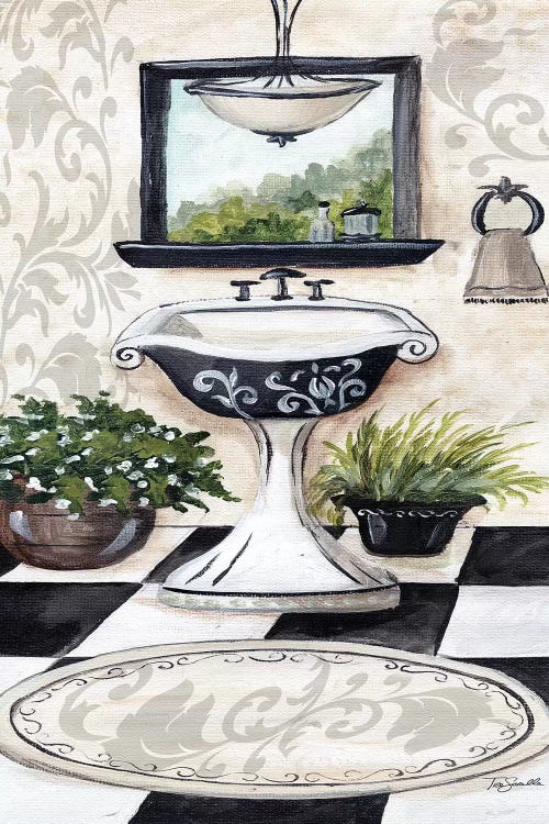 B/W Bath I by Tre Sorelle Studios wall art