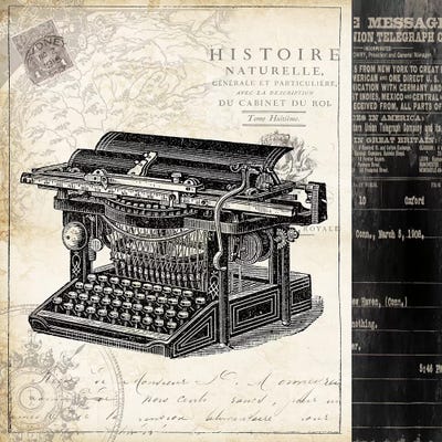 Hemingways Study IV by Tre Sorelle Studios framed wall art