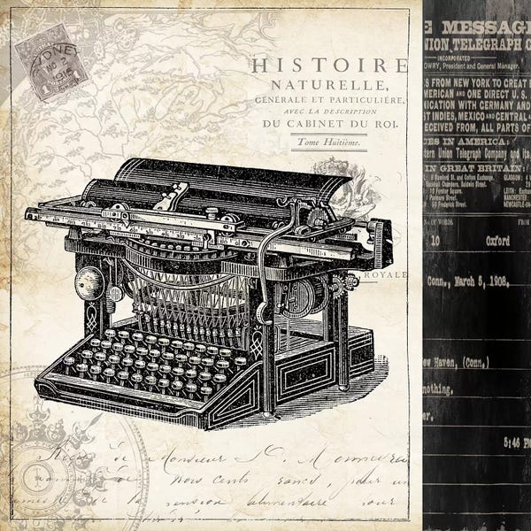 Household Goods Blueprints: Hemingways Study IV by Tre Sorelle Studios