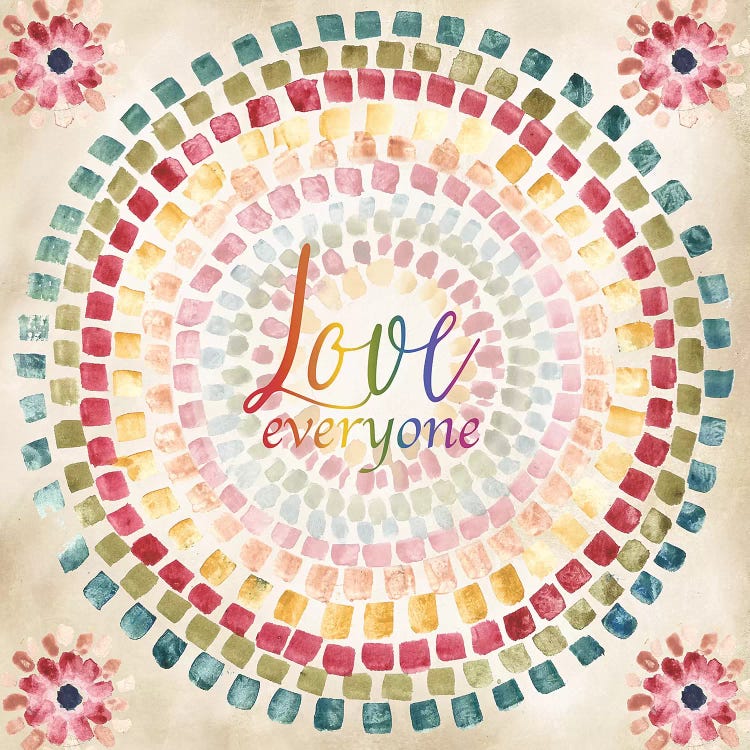 Mosaic Rainbow Round II by Tre Sorelle Studios wall art