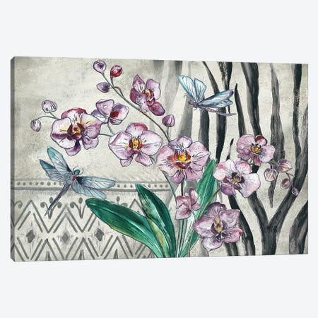 Boho Orchid landscape Canvas Print #TSS246} by Tre Sorelle Studios Canvas Artwork