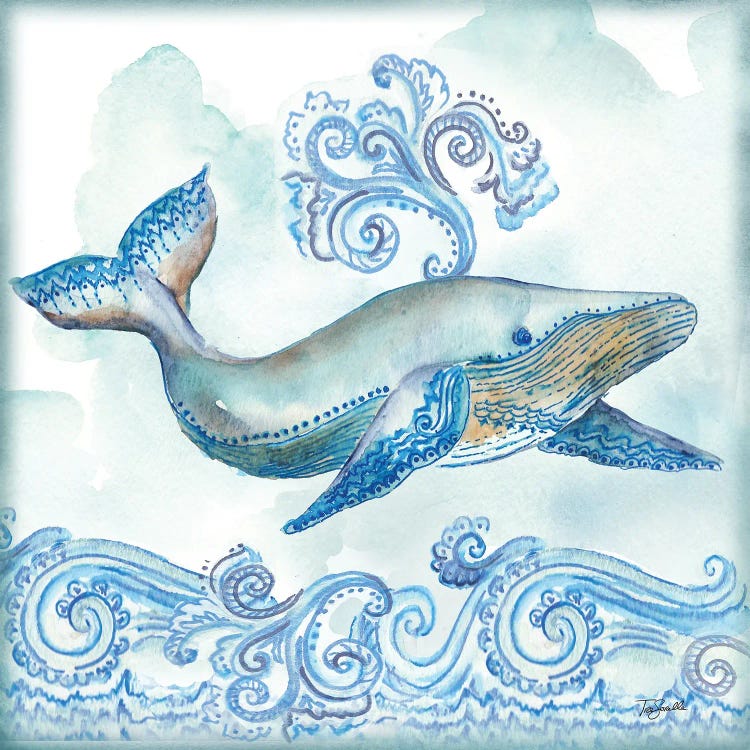Boho Shells II-Whale by Tre Sorelle Studios wall art