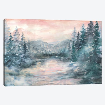 Morning Mist at Pine Lake Canvas Print #TSS250} by Tre Sorelle Studios Canvas Wall Art