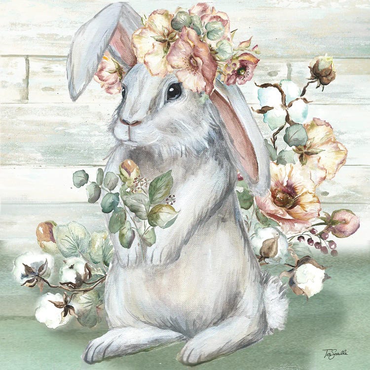Farmhouse Bunny II by Tre Sorelle Studios wall art