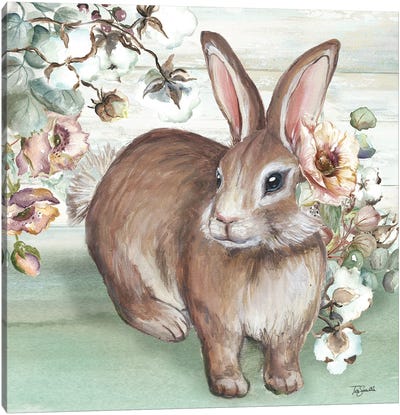 Farmhouse Bunny IV Canvas Art Print - Easter Art