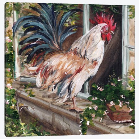 French Country Rooster Canvas Print #TSS34} by Tre Sorelle Studios Canvas Art Print