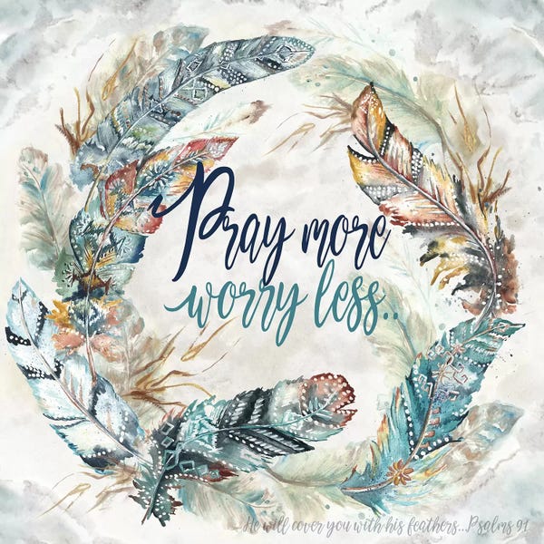 Calm: Tribal Feathers Wreath II by Tre Sorelle Studios