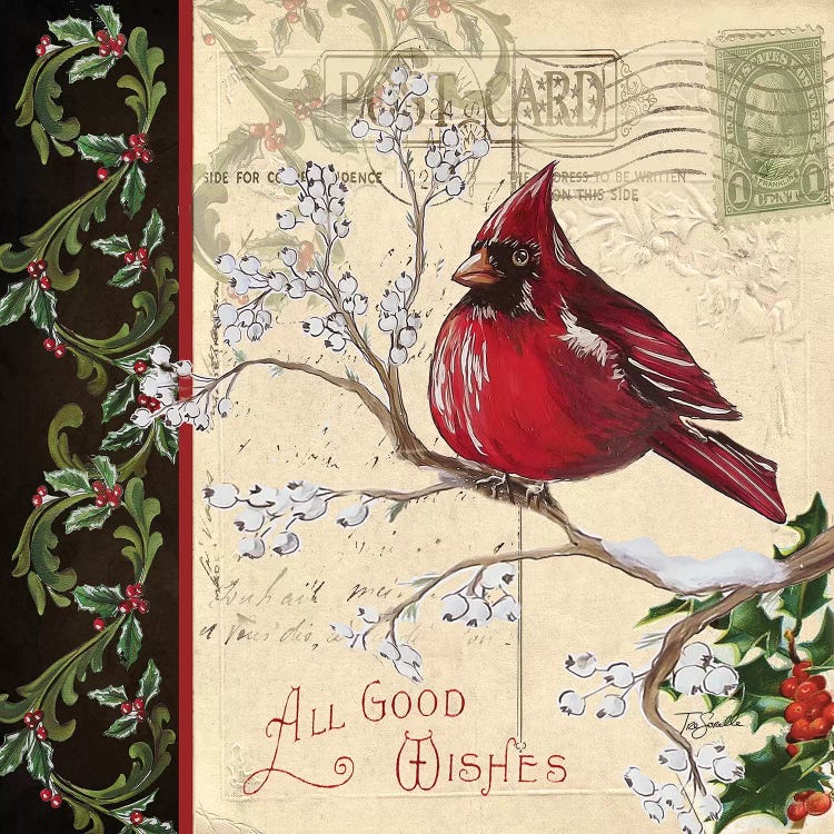 Christmas Bird Postcard III