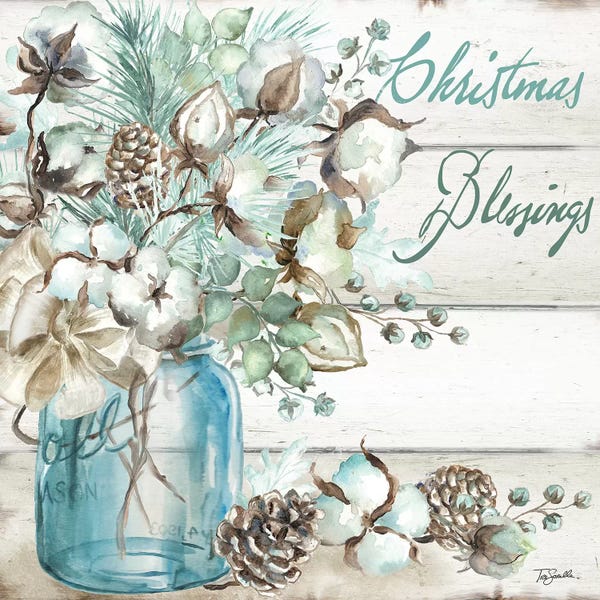 Tre Sorelle Studios: Christmas Blessings Mason Jar by Tre Sorelle Studios