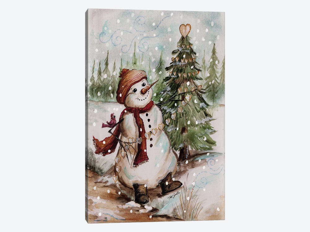Country Snowman I by Tre Sorelle Studios 1-piece Canvas Art