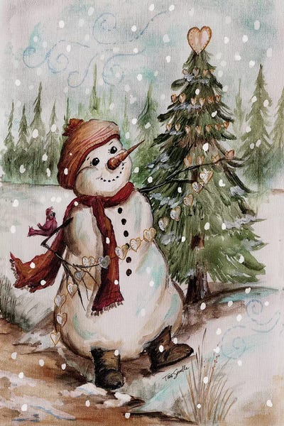 Vintage Christmas: Country Snowman I by Tre Sorelle Studios