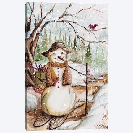 Country Snowman II Canvas Print #TSS99} by Tre Sorelle Studios Canvas Artwork