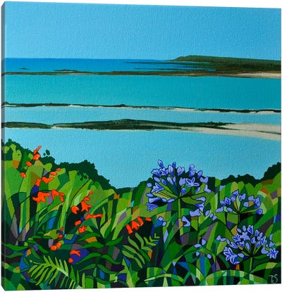 Island Blues Canvas Art Print - Theresa Shaw