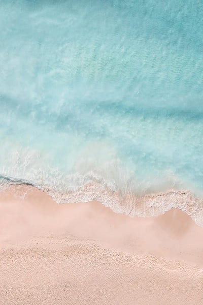 Empty Beach by Tiny Treasure Prints framed canvas print