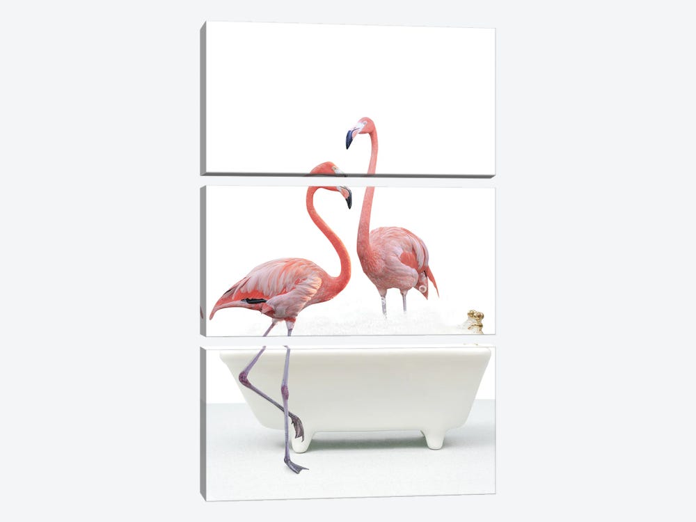 Flamingo Bathtub Appliques, Anti Slip Petal Pattern Bathtub