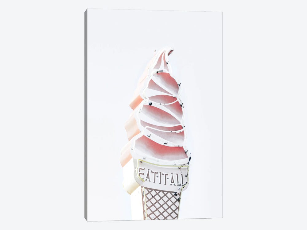 Ice Cream Cone by Tiny Treasure Prints 1-piece Canvas Artwork