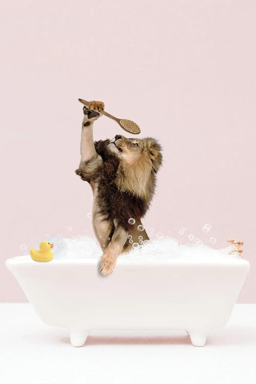 Lion In A Bathtub II