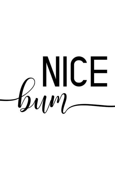 Body Positivity: Nice Bum by Tiny Treasure Prints