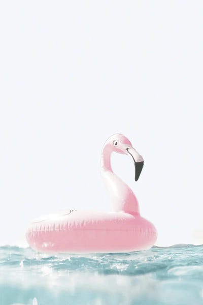 Kids Sports Art: Floating Flamingo by Tiny Treasure Prints