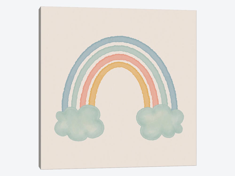 Boho Rainbow by Tiny Treasure Prints 1-piece Canvas Artwork