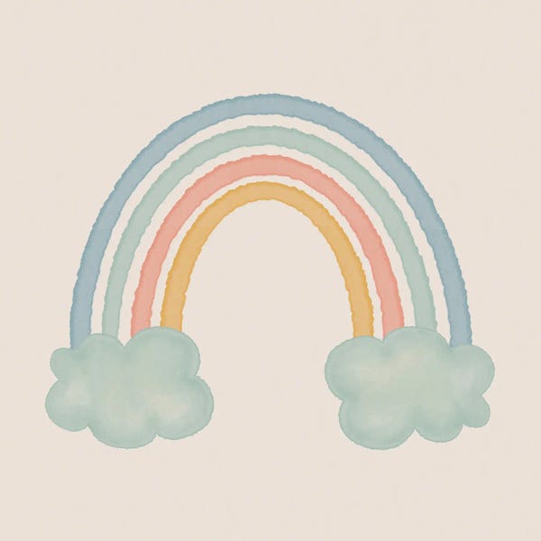 Rainbows: Boho Rainbow by Tiny Treasure Prints