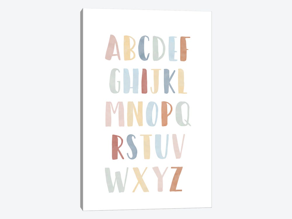 Rainbow Alphabet by Tiny Treasure Prints 1-piece Art Print