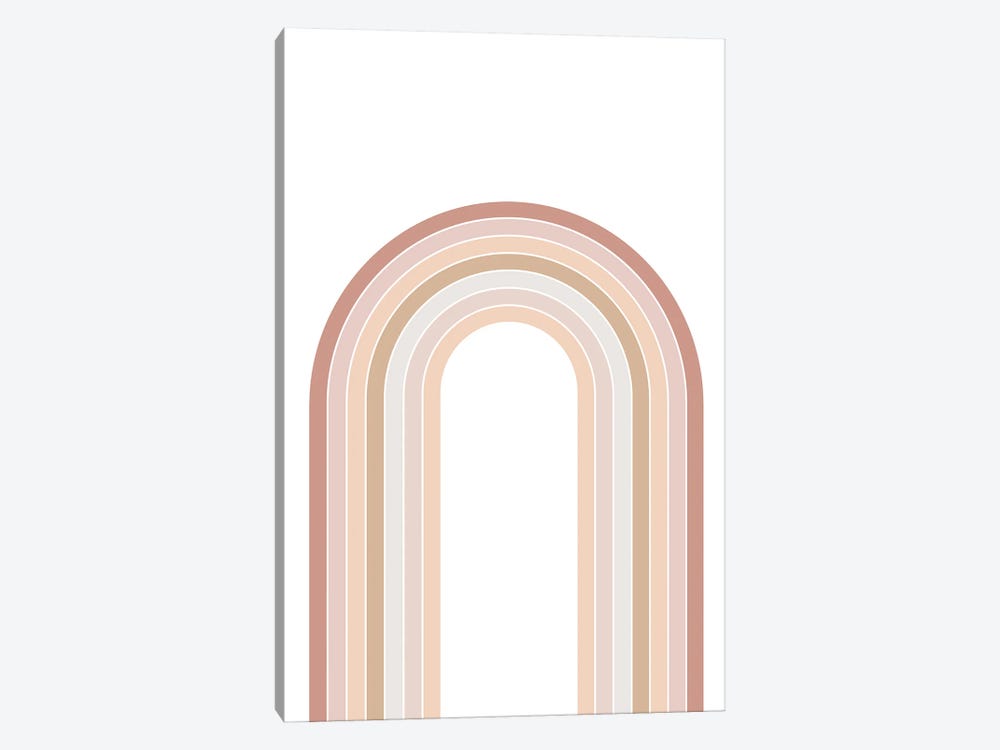 Neutral Rainbow by Tiny Treasure Prints 1-piece Art Print