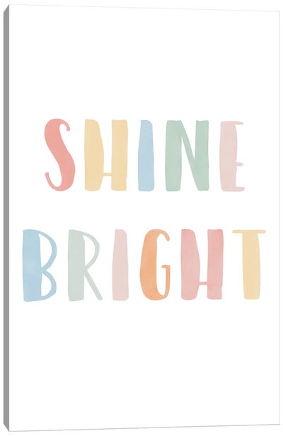 Shine Bright Canvas Art Print - Tiny Treasure Prints