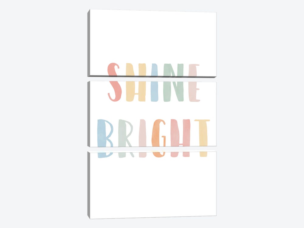 Shine Bright by Tiny Treasure Prints 3-piece Canvas Wall Art