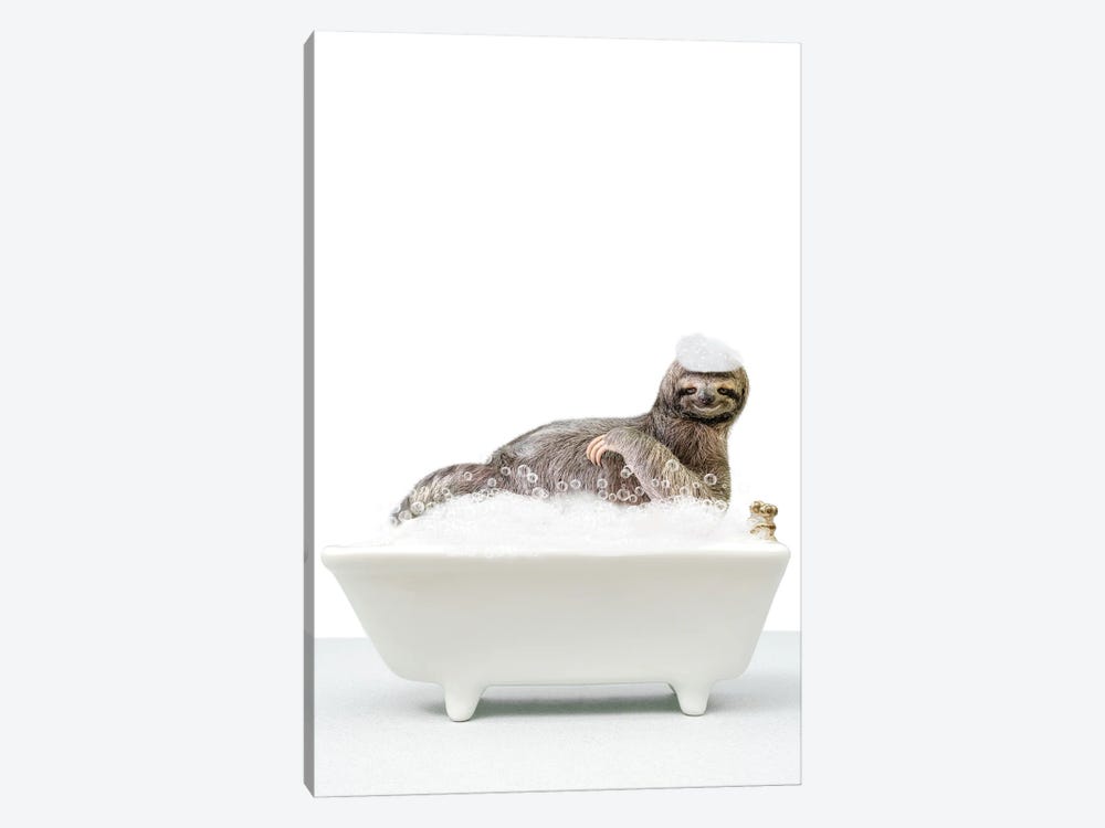 Sloth In A Bathtub II by Tiny Treasure Prints 1-piece Art Print