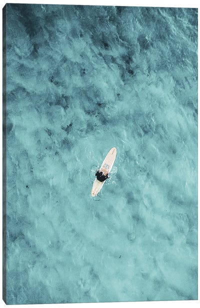 Ocean Surf Canvas Art Print - Aerial Photography