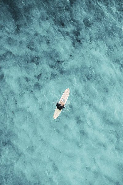 Aerial Beaches: Ocean Surf by Tiny Treasure Prints