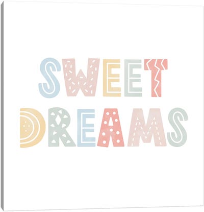 Sweet Dreams Canvas Art Print - Tiny Treasure Prints