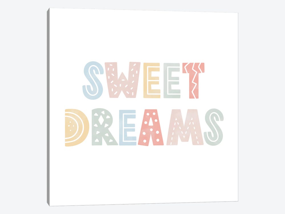 Sweet Dreams by Tiny Treasure Prints 1-piece Canvas Print
