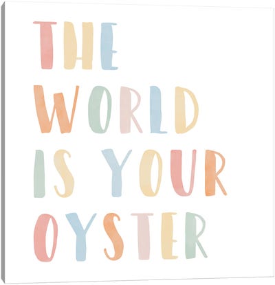 The World Is Your Oyster Canvas Art Print - Tiny Treasure Prints
