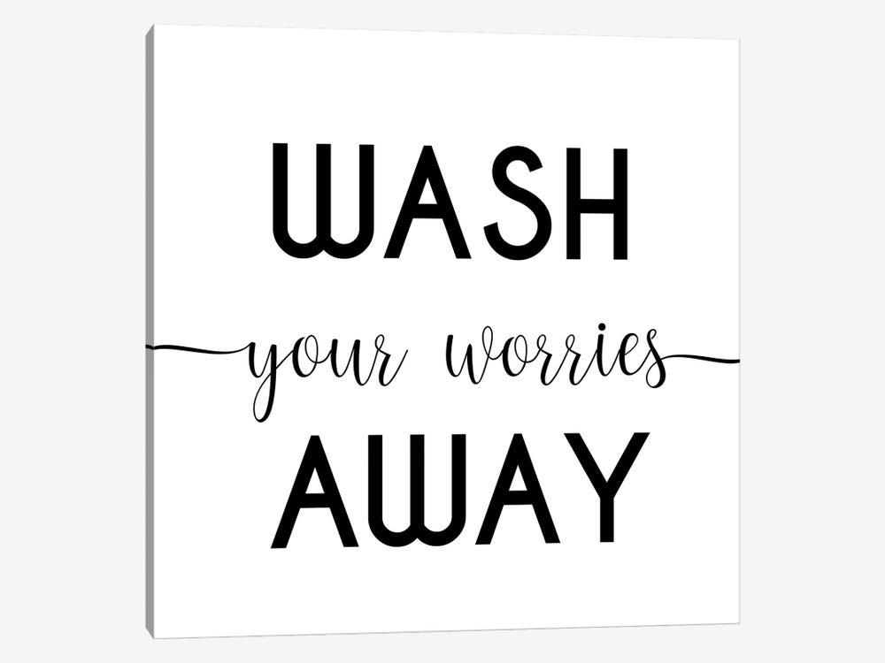 Wash Your Worries Away by Tiny Treasure Prints 1-piece Canvas Art